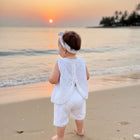 TINY TIGGY  Baby Girl Summer Eyelet Embroidery Set  2-piece set