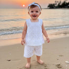 TINY TIGGY  Baby Girl Summer Eyelet Embroidery Set  2-piece set