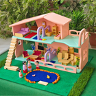 Wooden Big Doll House (The Pretty Palace)