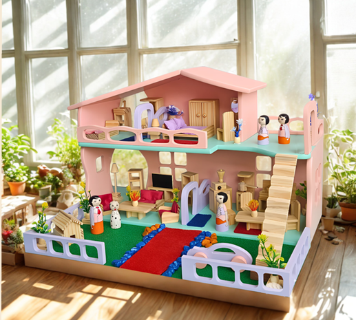 Wooden Doll House (The Big Palace)