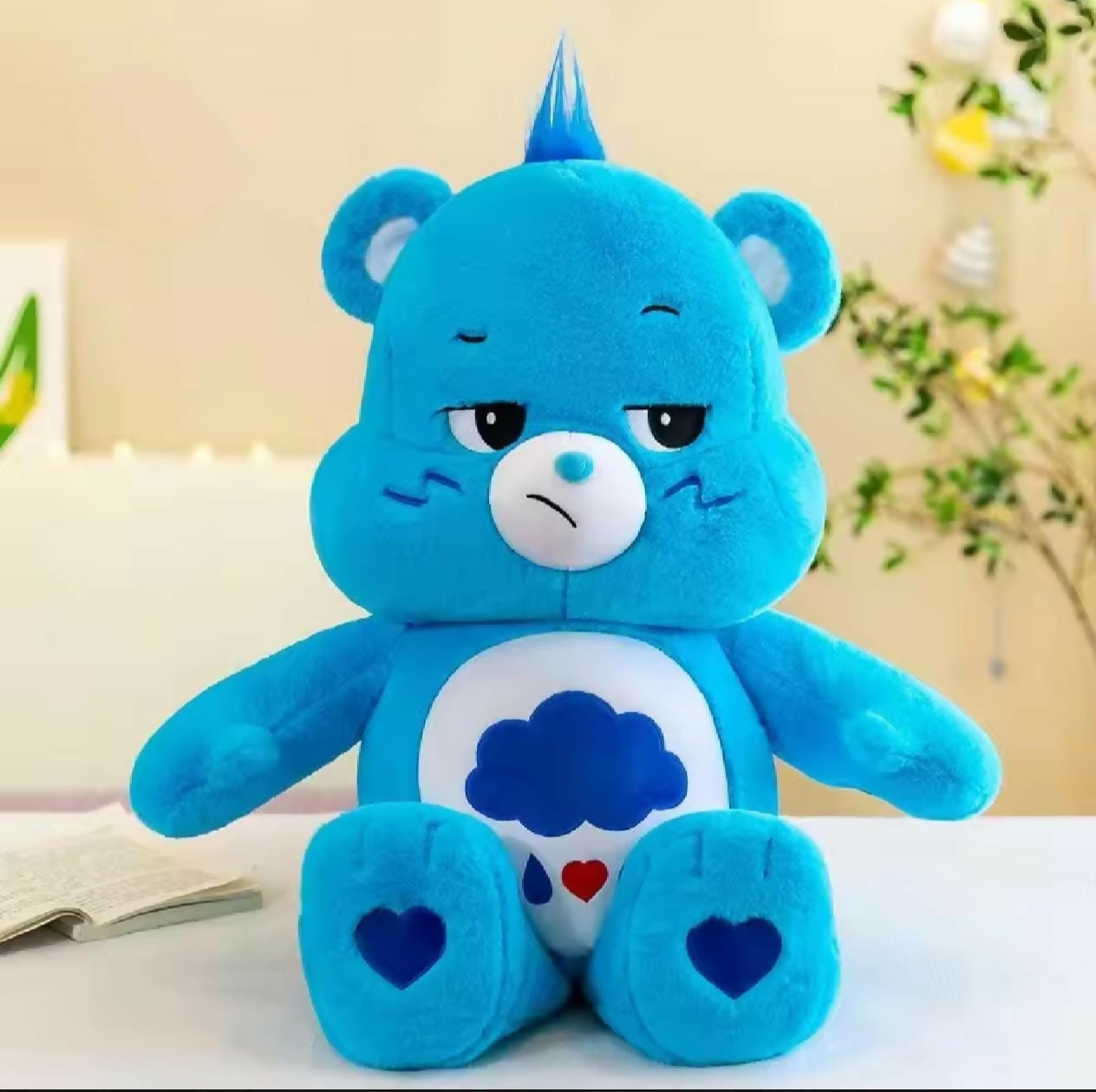 Blue teddy bear plush toy 