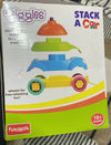 FUNSKOOL Giggles - Stack A Car, 2 in 1 Pull Along Toy, Toy For 1 Year Old, Walking, Shape Sorting,Pretend Play, 12 Months & Above
