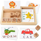 Wooden Spelling Game With Flashcards - PyaraBaby