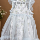 Sky Blue Frock for Baby Girl featuring a charming design and comfortable fit, perfect for birthday parties, celebrations, family gatherings, festive occasions and other special events.
