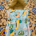 Sleeping Bag Cum Carry Bag for Newborn Baby featuring a soft, cozy and portable design with convenient carry handles, ideal for keeping your little one comfortable during supervised rest, outings and travel.