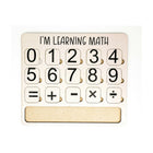 iLearnNGrow I Am Learning Math Wooden Number and Operator Board Game