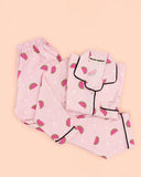 MELLOW Sweet Watermelon night suit with soft comfortable fabric, playful watermelon-themed print, relaxed fit, and cozy comfort for bedtime, sleep, and everyday lounging.