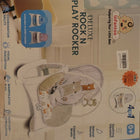 INFANTSO baby rocker and bouncer in beige for 0–2 years with cushioned seat, gentle rocking motion, secure harness, and comfortable design for baby relaxation and play.