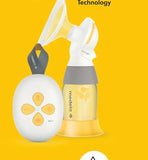 Medela Solo single electric breast pump with adjustable suction, compact design, milk collection bottle, and comfortable pumping support for breastfeeding mothers.