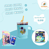 ILEARNGROW Space Sipper +Space Eraser + Space Wallet