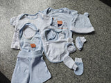 My milestones infant essentials set of 8 blue