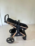 StarAndDaisy EasyGo travel-friendly luxury baby stroller pram buggy with reclining seat, smooth wheels, safety harness, adjustable canopy, and compact design for comfortable baby travel.