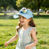 3D cap with built-in fan featuring a lightweight design, adjustable fit, breathable fabric, and a portable cooling fan to help keep kids comfortable during outdoor activities.
