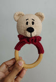 Teddy rattle cum teether toy