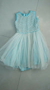 BABYHUG Partywear Pearl Frock/Dress - Blue