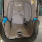 Baby car seat with 'trumom' branding 