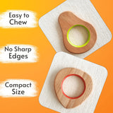 Explore shapes and soothe gums with Babycov's Cute Neem Wood Teethers - natural comfort for safe and playful chewing!