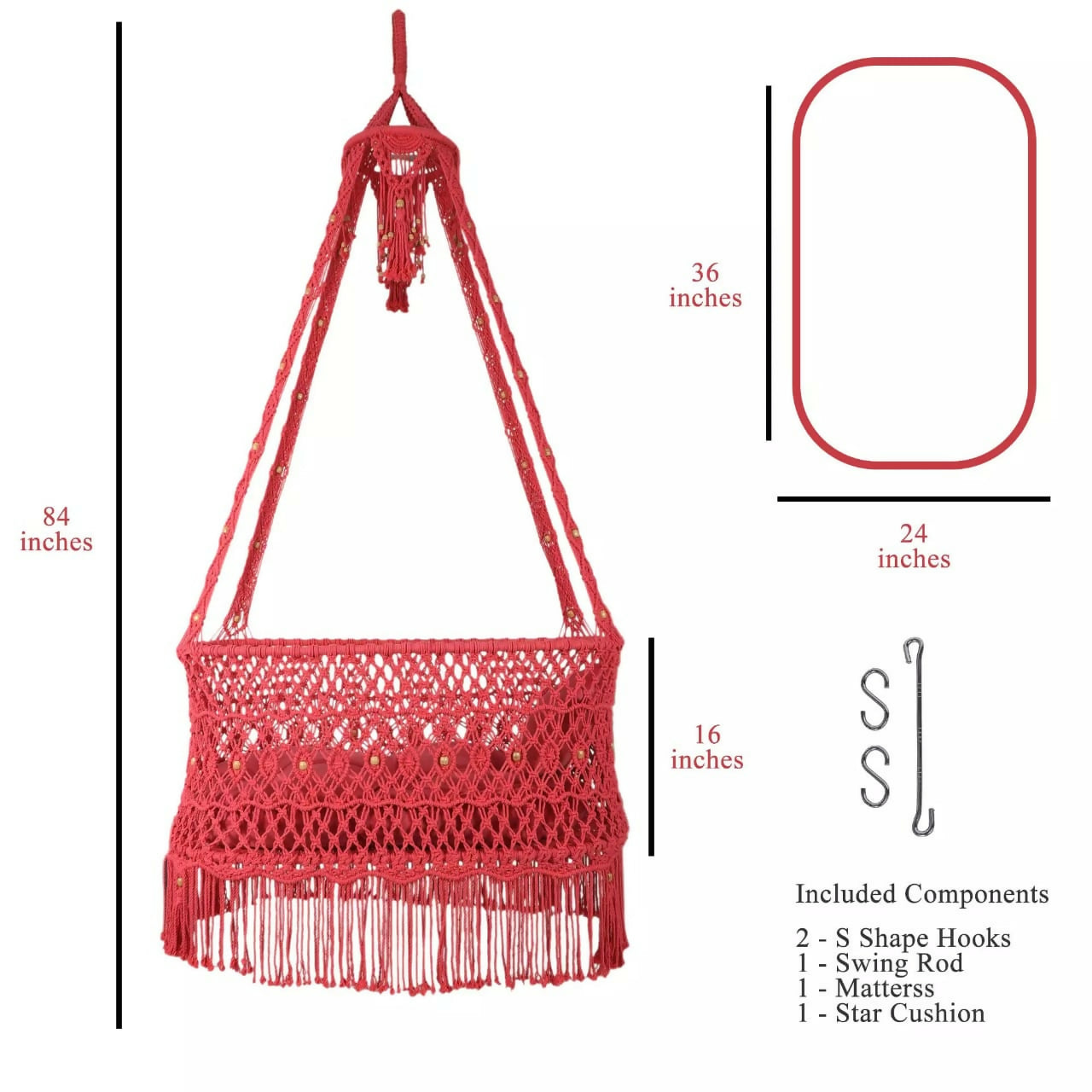 Macrame Baby Cradle