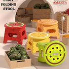 Fruit-themed folding stools.