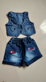 Top & Shorts Set for Baby Girl featuring a cute coordinated outfit with soft, comfortable fabric and a stylish design for everyday wear, playtime, outings, travel, and casual occasions.