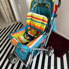 R for Rabbit Lollipop Lite baby stroller/pram with a lightweight foldable design, reclining seat, adjustable canopy, 5-point safety harness, smooth wheels, and storage basket for comfortable travel with babies and toddlers.