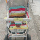 Baby stroller with colorful canopy 