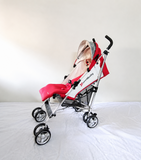 UPPAbaby Lightweight Umbrella Stroller with reclining seat, foldable compact design, adjustable canopy, safety harness, smooth wheels, and storage basket for comfortable everyday travel with babies and toddlers.