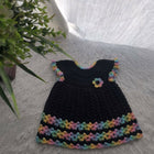 Black crocheted dress 