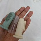 Sterilised Mushie Baby Finger Toothbrush set—gentle, BPA-free silicone brushes for oral hygiene and teething relief.