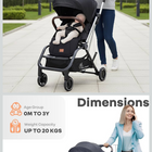 R FOR RABBIT Street Smart 360 Baby Stroller/Pram, brand new and unused, for everyday outings.