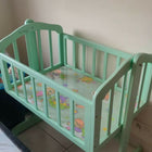 Shop now for the AMEIKA BABY FURNITURE Baby Manual Cradle, providing a safe, comfortable, and stylish sleeping solution for your newborn with gentle rocking motion and breathable mesh sides!