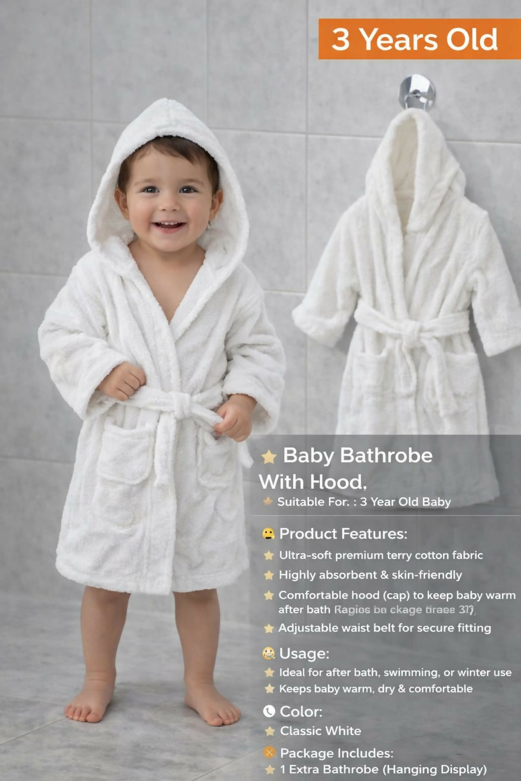 Kids Bathrobe – Export Quality