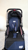 LuvLap Galaxy 18257 Baby Stroller Pram Reversible Recline 15kg Navy Black B169