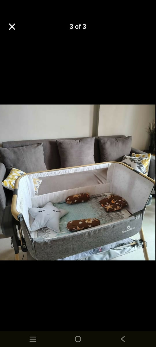 StarAndDaisy 3-in-1 Baby Co-Glide Electric Swing Cradle with Mosquito Net | 0-3 Years