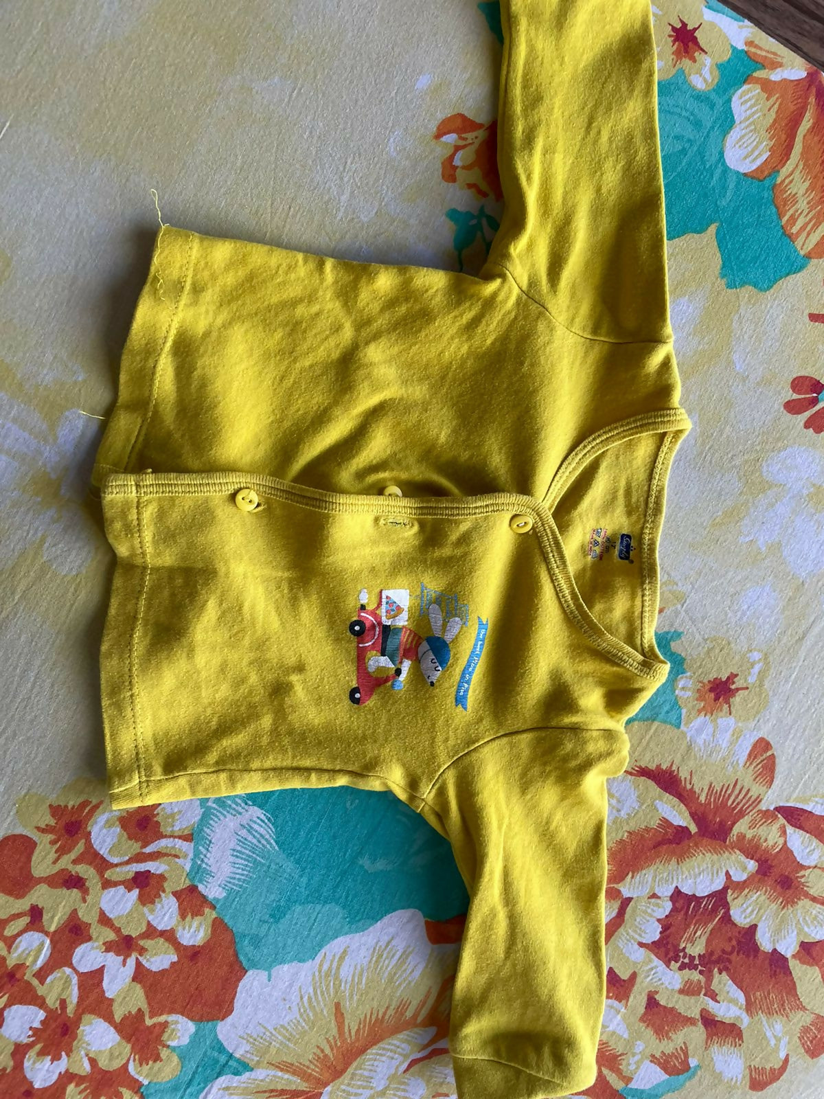 GJ BABY & SIMPLY Full Sleeves TShirt - Pack of 2 - Pink and Yellow - PyaraBaby