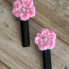 Handmade Crochet Hair Clips for Girls | Cute & Soft Baby Hair Accessories | Colorful Designer Clips