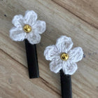 Handmade Crochet Hair Clips for Girls | Cute & Soft Baby Hair Accessories | Colorful Designer Clips