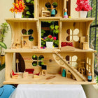 Wooden Doll House- Multi Arrangement 3 Storied Play Set - PyaraBaby