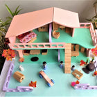Wooden Doll House- Multi Arrangement 3 Storied Play Set - PyaraBaby