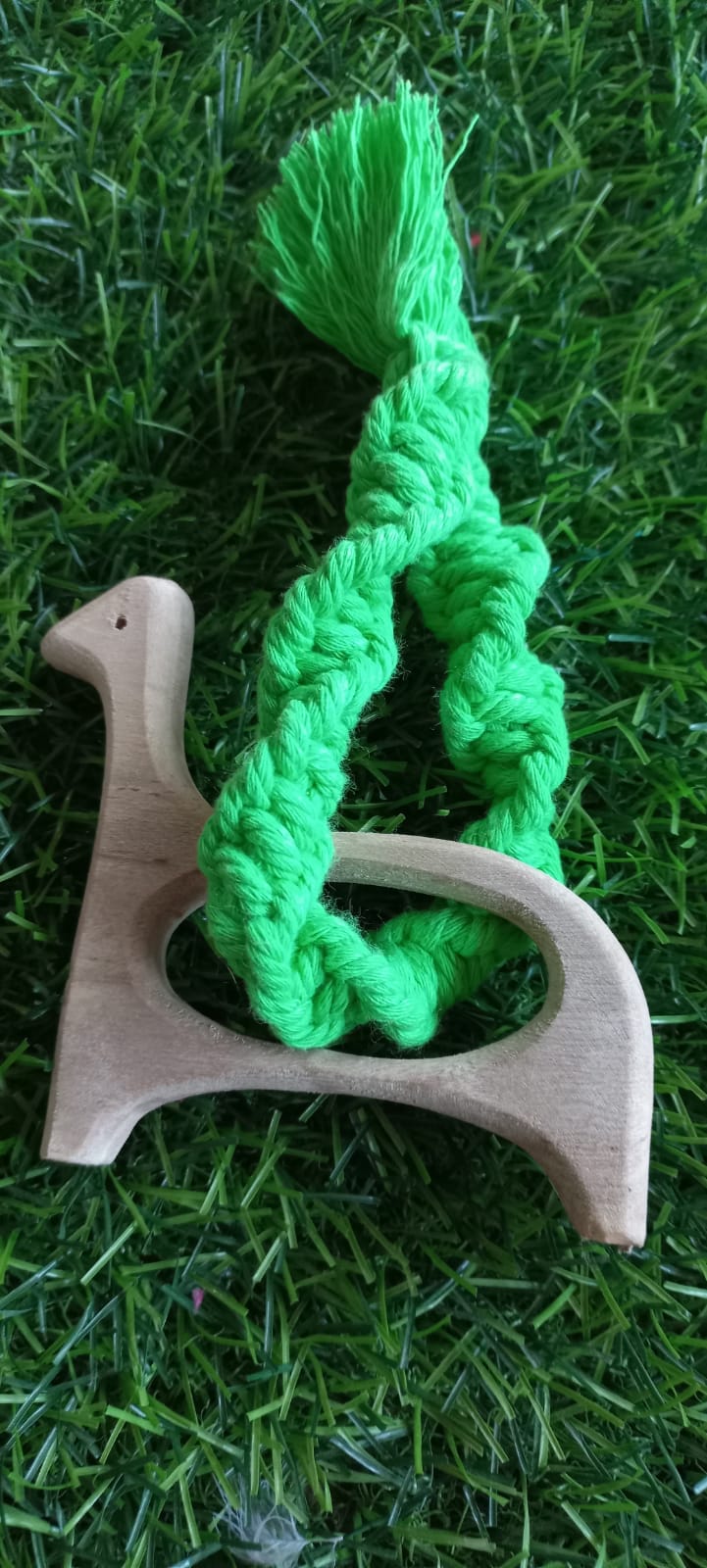 Soothe your teething baby naturally with our Neem Macrame Teethers, crafted from high-quality neem wood and soft macrame for safe and soothing relief.