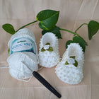 Crochet baby girl booties - PyaraBaby