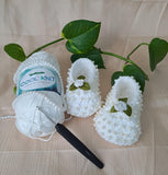 Crochet baby girl booties - PyaraBaby