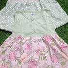 Set of 2 Baby Girl Frocks/Dresses, crafted from soft, breathable fabric with charming designs for comfort and style on any occasion.