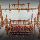 Wooden Balmukut Traditional Cradle With Parna, Dimensions: 26W×40H in Inch