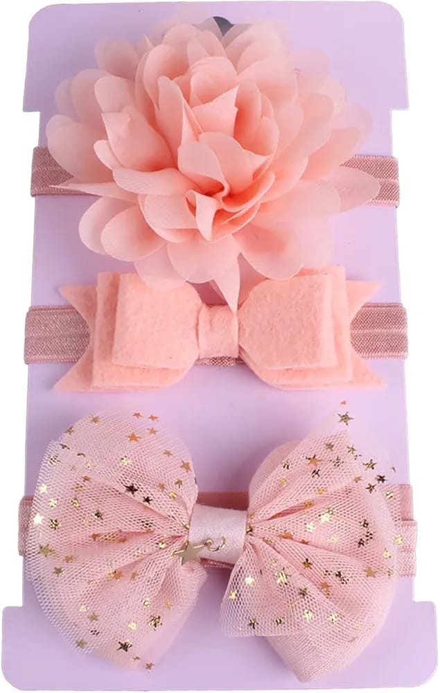 Add a touch of charm to your baby girl’s look with these delightful hair accessories, designed to complement any outfit. 