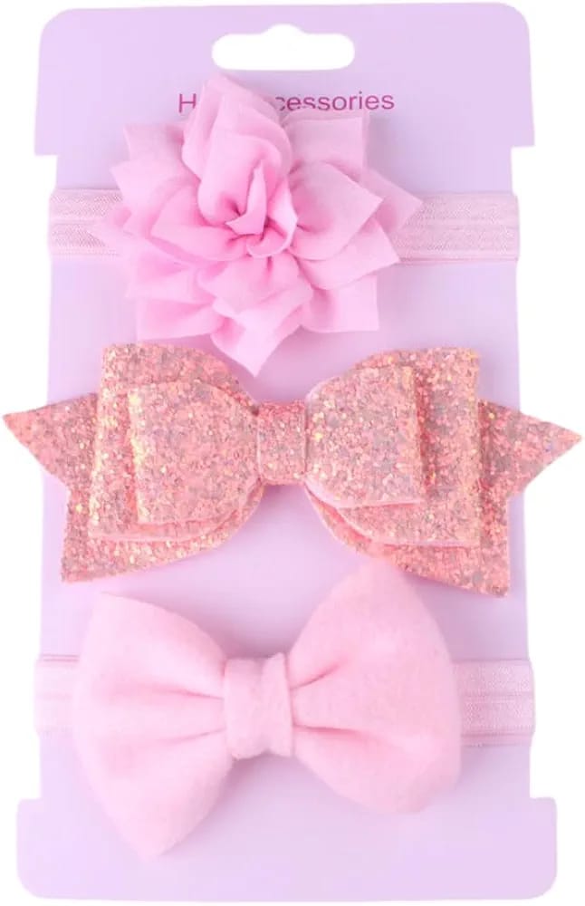 Add a touch of charm to your baby girl’s look with these delightful hair accessories, designed to complement any outfit. 