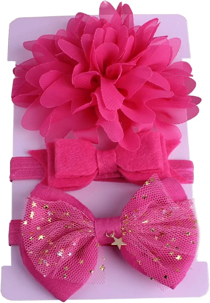 Add a touch of charm to your baby girl’s look with these delightful hair accessories, designed to complement any outfit. 