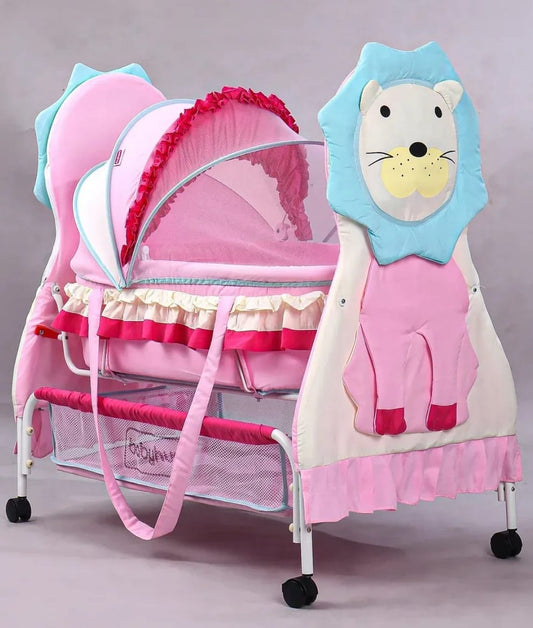 BABYHUG Lion Print cradle