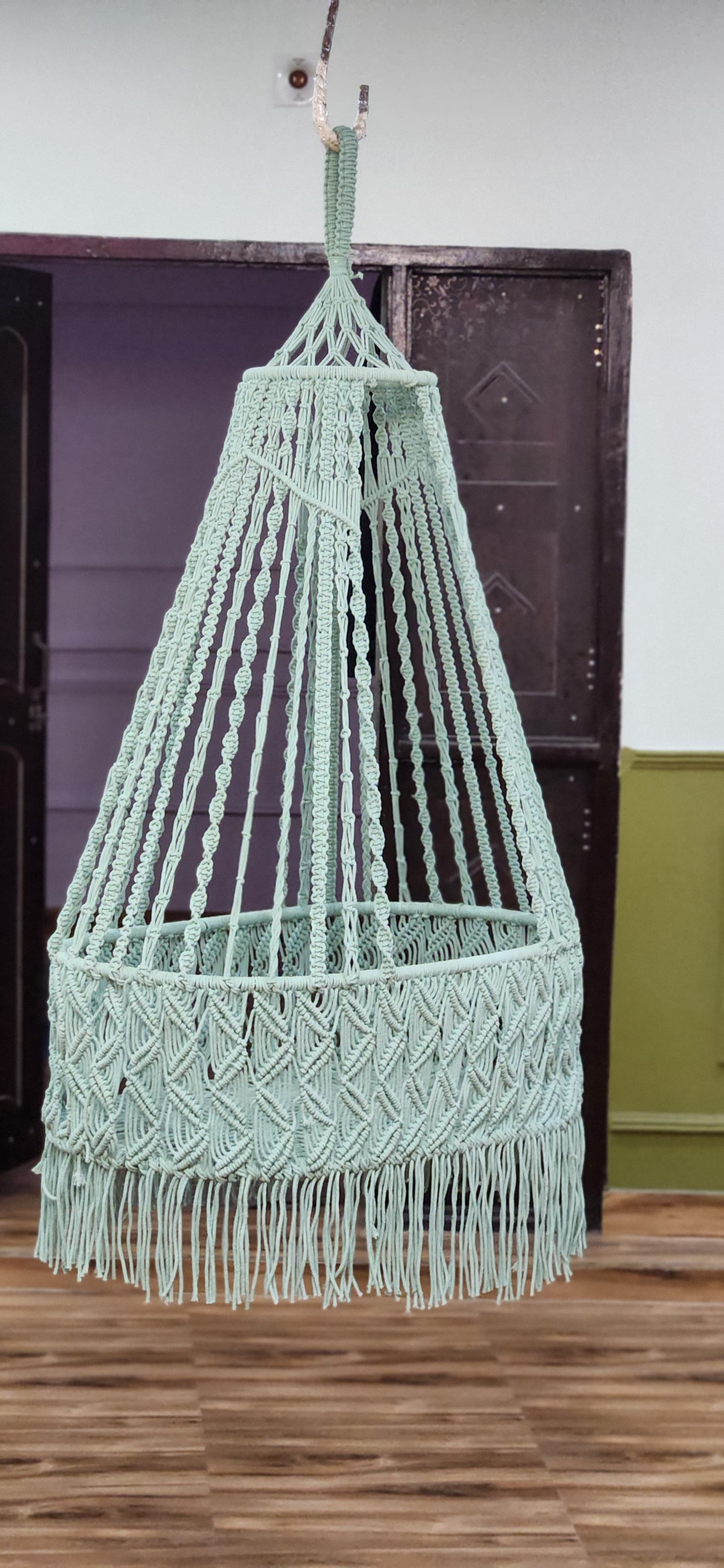 Macrame Baby Cradle