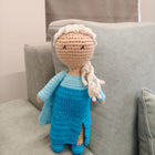 Crochet Elsa Doll made in Soft cotton yarn